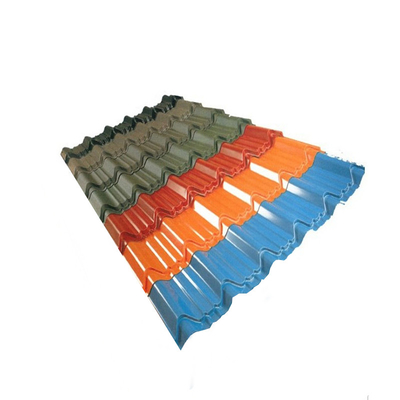 Iso 18001 Prepainted Roofing Sheet 7-30um Color Coated Metal High Bearing