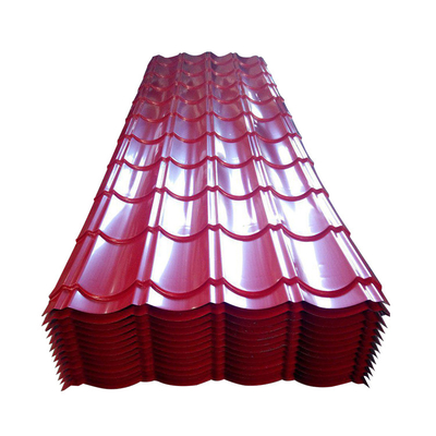 DX51D Prepainted Roofing Sheet Corrugated Zinc Roofing Sheet 30g To 275g/M2