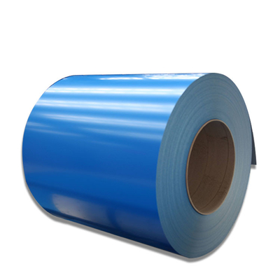 blue CGCC Prepainted Steel Coil HRB95 Embossed Ppgi Color Coated