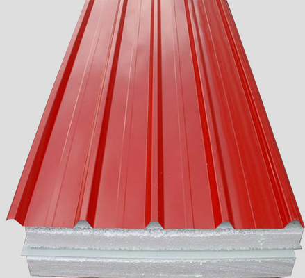 ISO 18001 JIS Blue Metal Roof Panels 7-30um Colour Coated Corrugated Sheets