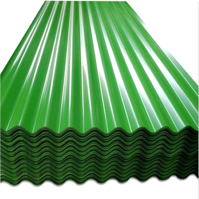 ISO 9001 Red Pre Painted Iron Sheets 610mm Coloured Corrugated Roofing