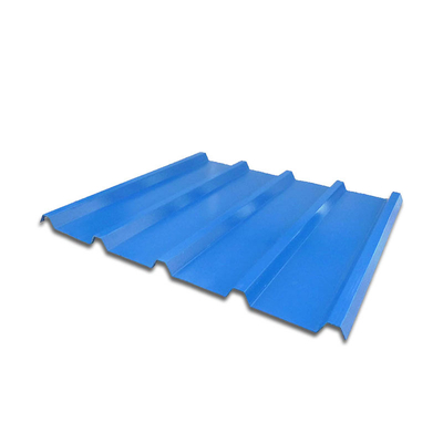 ISO 18001 Zinc Coated Roofing Sheet AZ160 Blue Colour Roof Plate