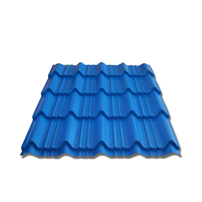 Blue 0.6m Color Coated Roofing Sheet DX52D Ppgi Color Coated Sheets