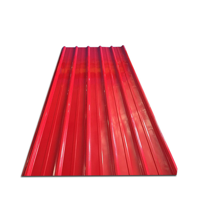 DX51D Prepainted Roofing Sheet SGCC Corrugated Red Color Roofing Sheet