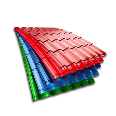 508mm 610mm Color Coated Gi Sheet 0.2mm Corrugated Steel Profile
