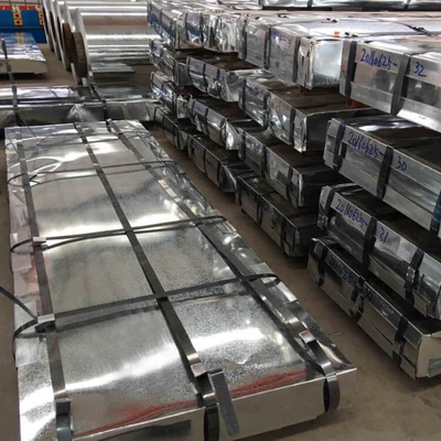 ISO14001 Corrugated Galvanized Steel Sheets 508mm PPGI Steel Roofing Sheet