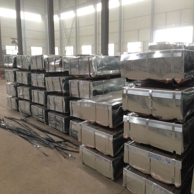 0.11-2.5mm Corrugated Galv Sheets PPGI ISO9001 Galvanised Roof Panels