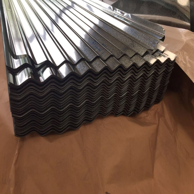 Q195 Galvanized Sheet Metal Roofing 1250mm Galvanized Corrugated Panels