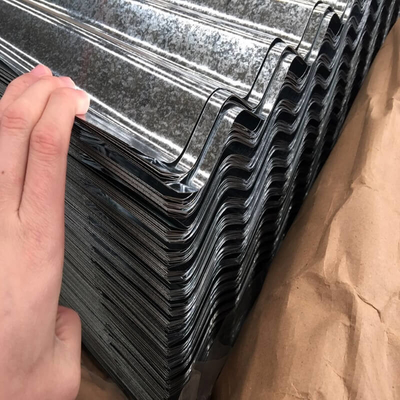 0.11-2.5mm Corrugated Galv Sheets PPGI ISO9001 Galvanised Roof Panels