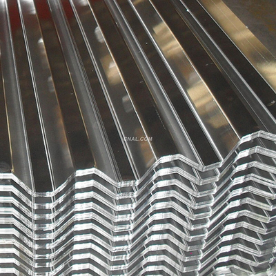 DX51 Galvanized Steel Roofing Sheets 0.27mm Galvanized Metal Roof Panels Z80