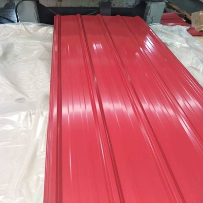 30-275g/M2 Color Coated Roofing Sheet 600-1100mm White Corrugated Metal Roof