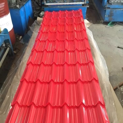 T Wave Prepainted Roofing Sheet Z90 PPGI Roofing Sheet Corrugated