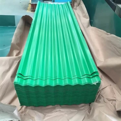 HRB 85 Precoated Gi Sheet 30-600g/M2 Green Corrugated Roofing Sheets