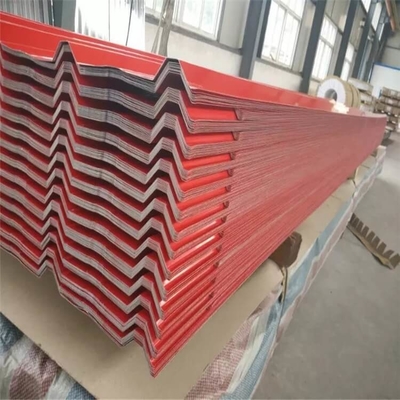 Iso 18001 Prepainted Roofing Sheet 7-30um Color Coated Metal High Bearing
