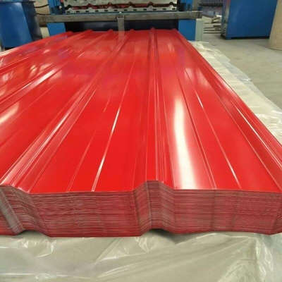 750mm Color Coated Roofing Sheet SGCC Gi Colour Coated Corrugated Sheet