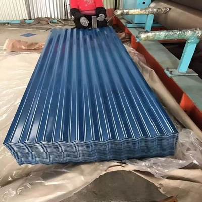 ISO 9001 Red Pre Painted Iron Sheets 610mm Coloured Corrugated Roofing