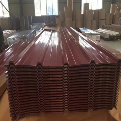 Red DX51D Colour Coated Tin Sheet JIS Color Coated Galvalume For Construction