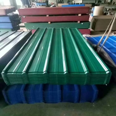 0.4mm-3.0mm Thickness PPGI Roofing Sheet Galvanized Corrugated 600mm-1250mm Width