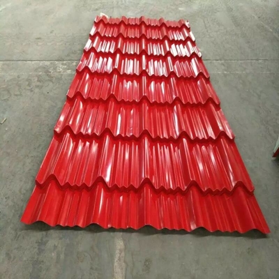 750mm Color Coated Roofing Sheet SGCC Gi Colour Coated Corrugated Sheet