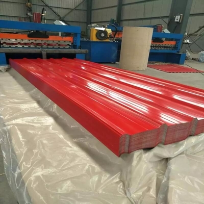ISO 18001 Zinc Coated Roofing Sheet AZ160 Blue Colour Roof Plate