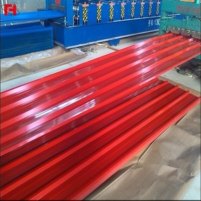HRB 85 Precoated Gi Sheet 30-600g/M2 Green Corrugated Roofing Sheets