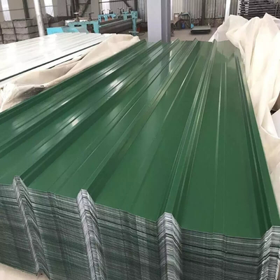 30-275g/M2 Color Coated Roofing Sheet 600-1100mm White Corrugated Metal Roof