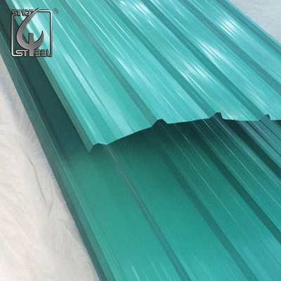 0.125-2.5mm Regular Spangle Prepainted Roofing Sheet Galvanized Color 30g/m2