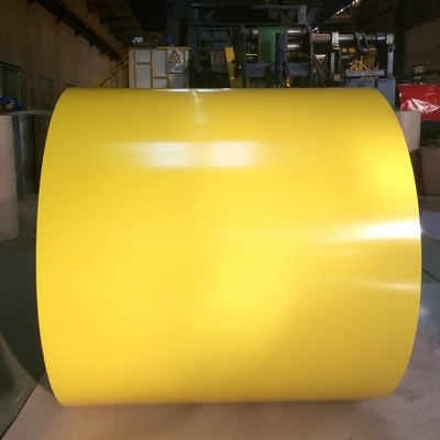 Yellow 610mm Prepainted Steel Coil SGCC Prepainted Galvanized Steel Coil Ppgi