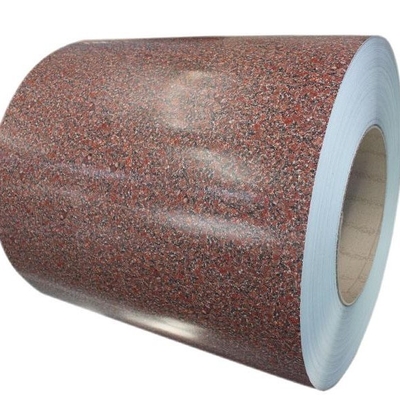 910mm PPGI Prepainted Steel Coil 3-25um Color Coated Coils Wooden Brick
