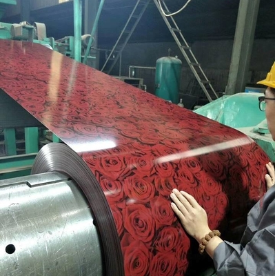 HRB95 Prepainted Galvalume Steel Coil 600 - 1250mm PPGI Colour Coil Sheet