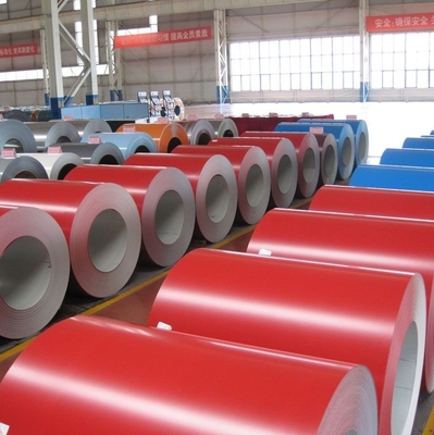 Red SGS PPGL Coil  RAL9003 Prepainted Galvanized Steel Coils