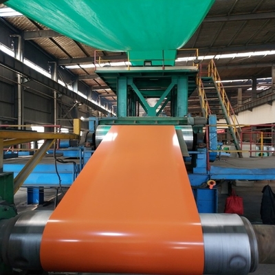 Orange PPGI Coil 30-275g/M2 Prepainted Color Coated Steel Roll For Roofing